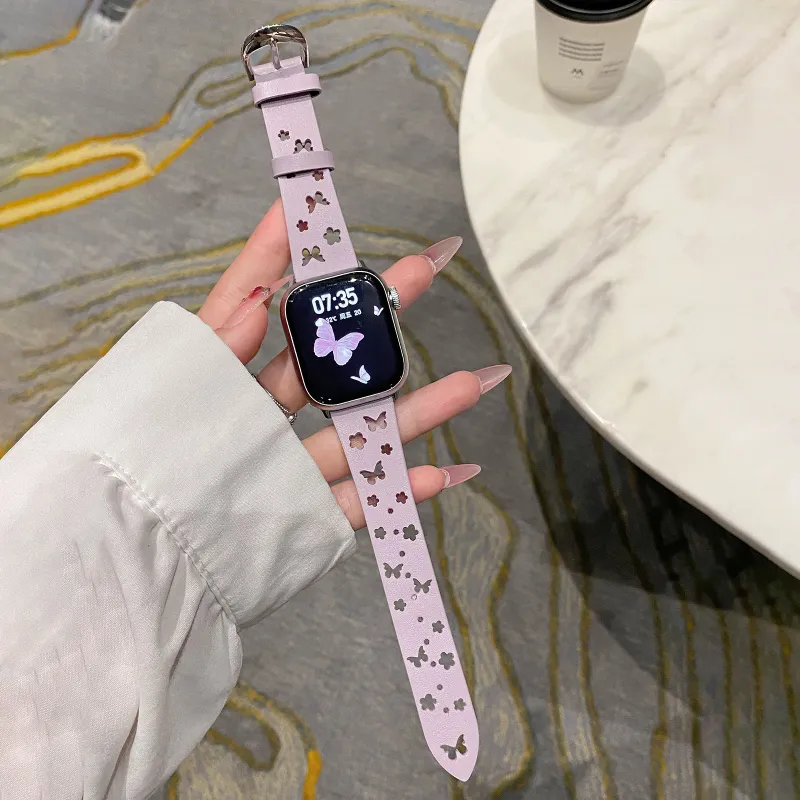 MSSM Watch Band Apple Compatibility Synthetic Leather Material-1