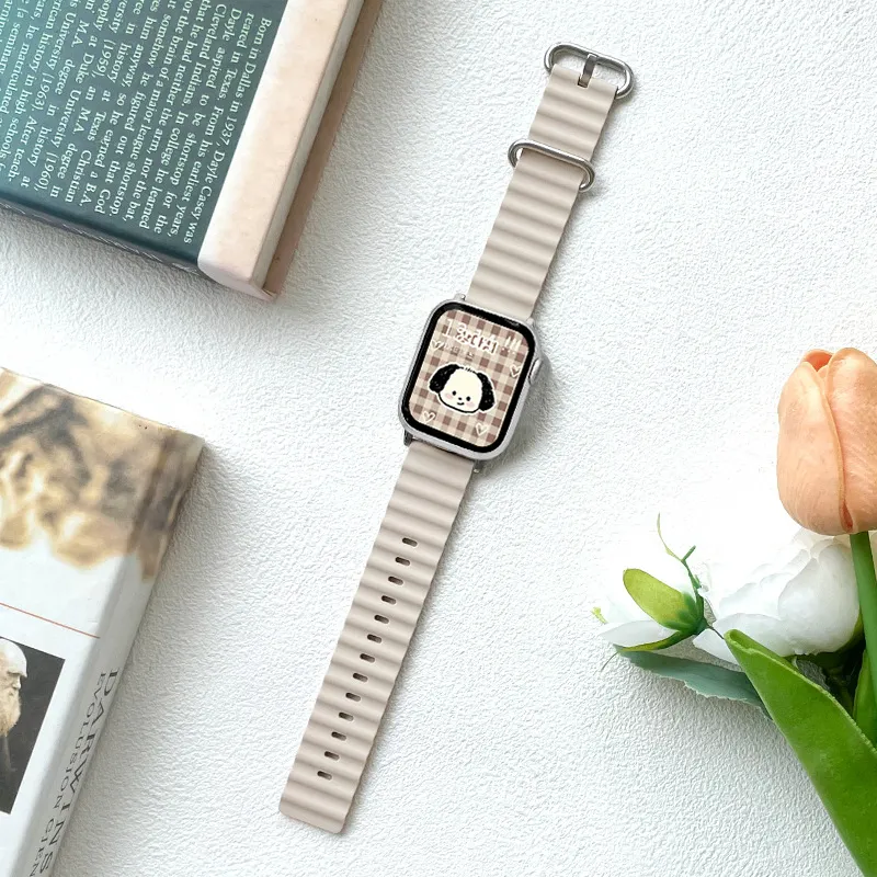 MSSM Watch Band Apple Compatibility Silicone Material-5