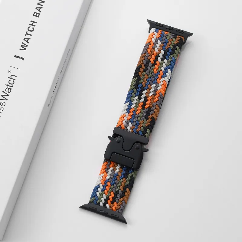 MSSM IWatch S10/S9/8/7/6 Generation/5/SE/ultra Apple Compatibility Watch Band 180mm 46 Watch Dial Nylon Material-17