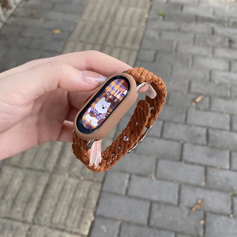 MSSM Xiaomi Compatibility Watch Band 160 200mm Corduroy Material-6
