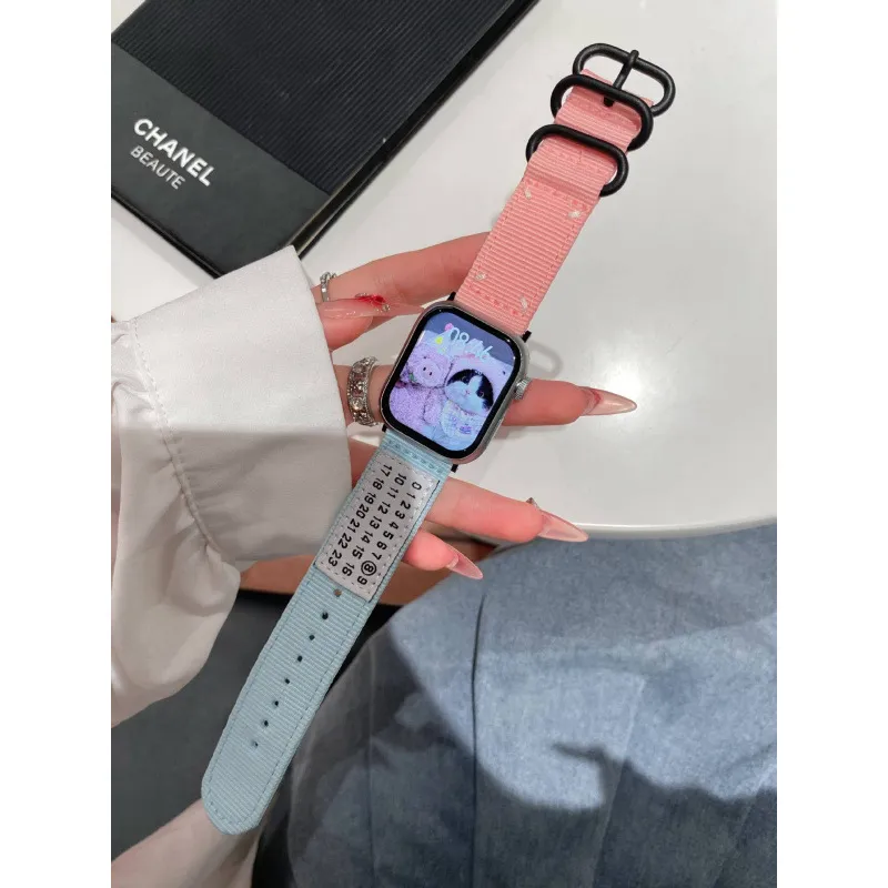 MSSM Watch Band Apple Compatibility Canvas Material-1