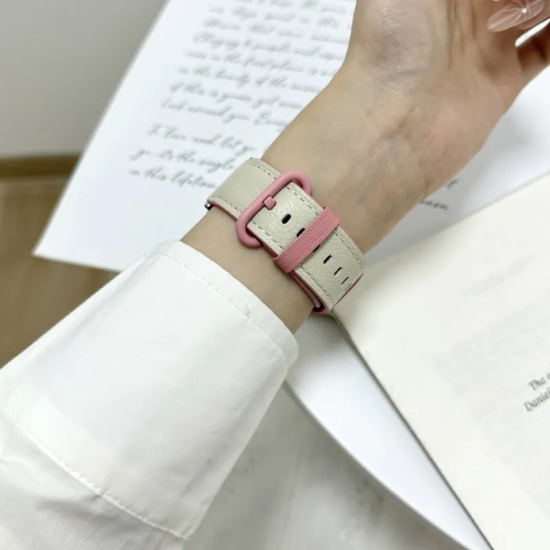 MSSM Watch Band Apple Compatibility Genuine Leather Material-8