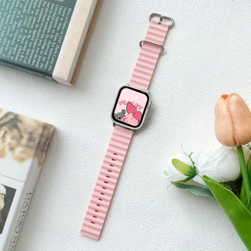 MSSM Watch Band Apple Compatibility Silicone Material-15