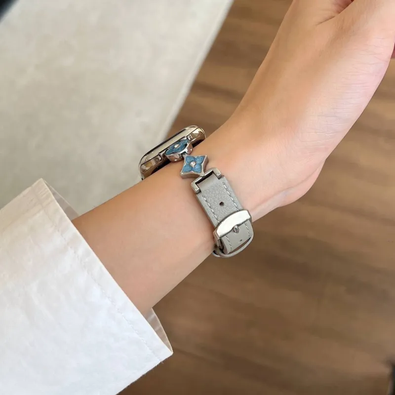 MSSM Apple Compatibility Watch Band Genuine Leather Material-9