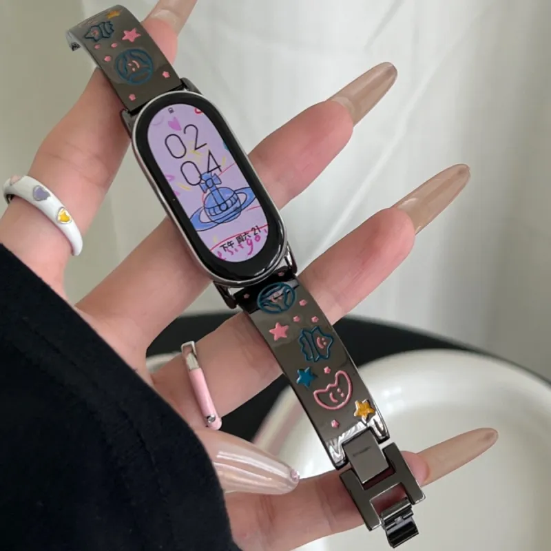 MSSM Wristband 9/9 NFC/8/8 NFC/9 Ceramic Special Edition Xiaomi Compatibility Watch Band 150mm Metal-9