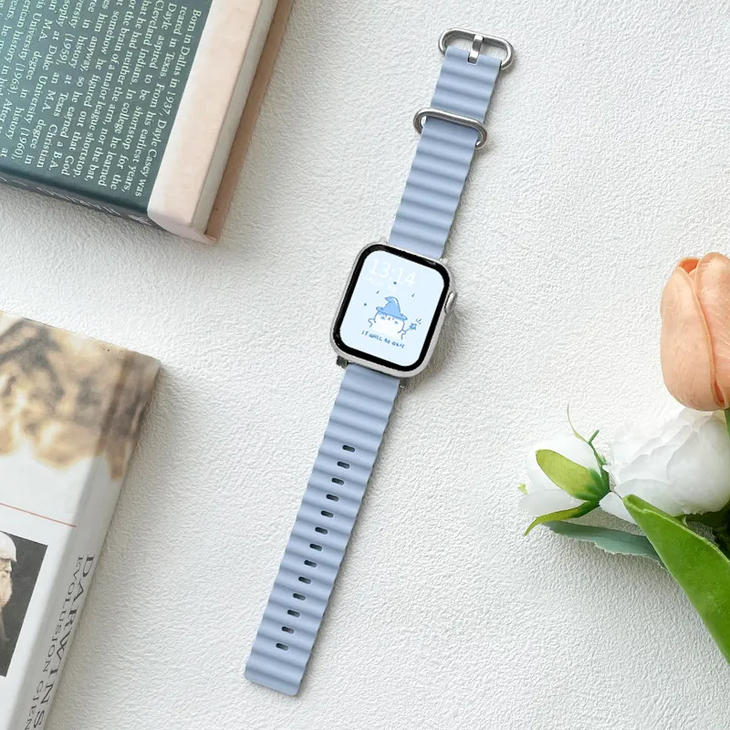 MSSM Watch Band Apple Compatibility Silicone Material-19