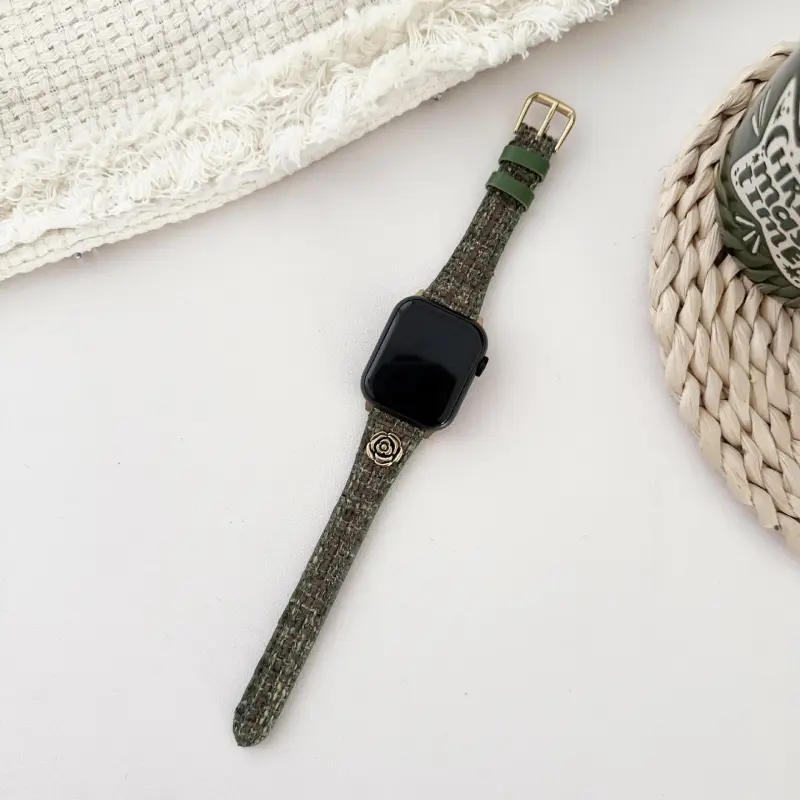 MSSM Watch Band Apple Compatibility Woolen Material-11