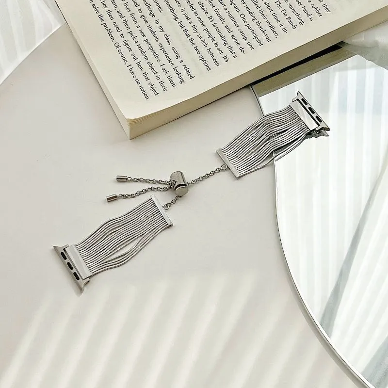 MSSM Watch Band Apple Compatibility Stainless Steel Material-3