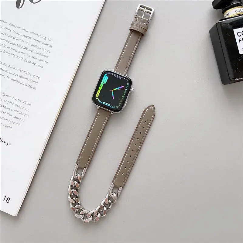 MSSM Watch Band Apple Compatibility Genuine Leather Material-1