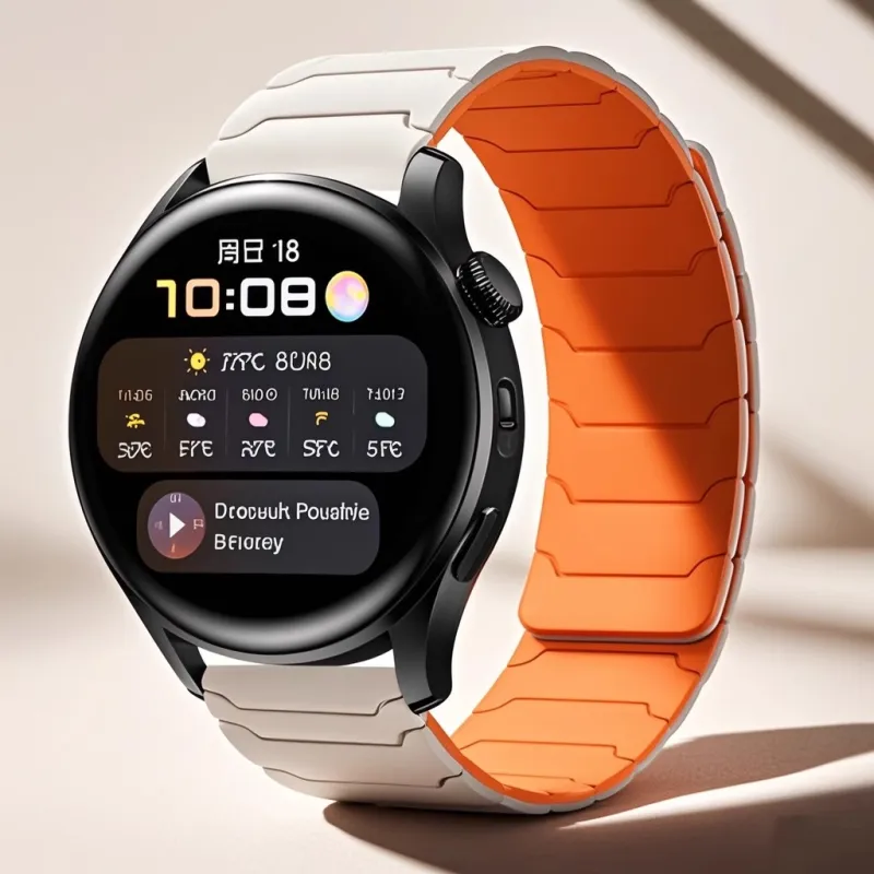MSSM Huawei Compatibility Watch Band 210mm 46 Watch Dial Silicone Material-12