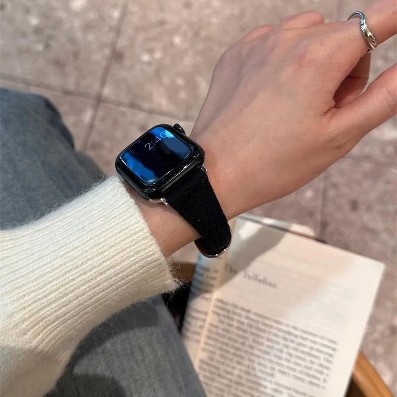 MSSM Watch Band Apple Compatibility Plush Material-15