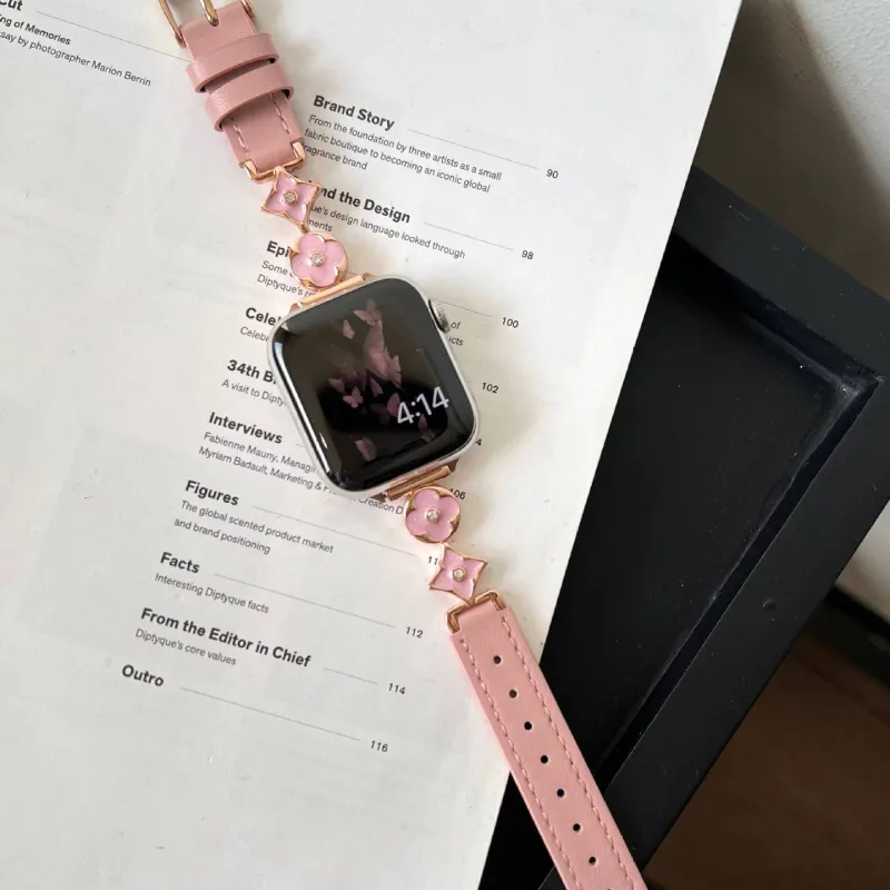 MSSM Apple Compatibility Watch Band Genuine Leather Material-2