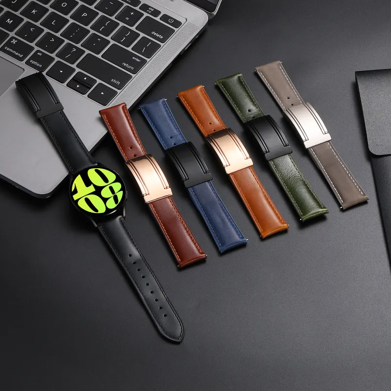MSSM Watch Band Huawei Compatibility Genuine Leather Material-2