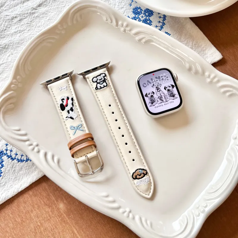 MSSM Apple Compatibility Watch Band Genuine Leather Material-1