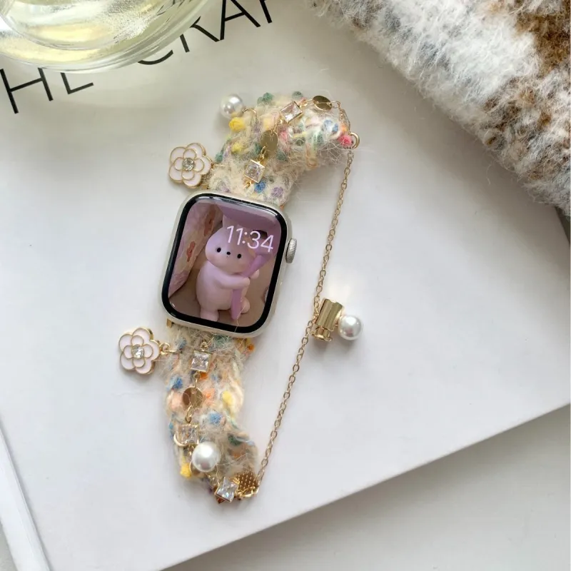 MSSM Apple Compatibility Watch Band Woolen Material-1