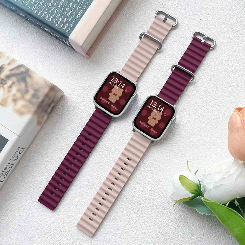 MSSM Watch Band Apple Compatibility Silicone Material-27