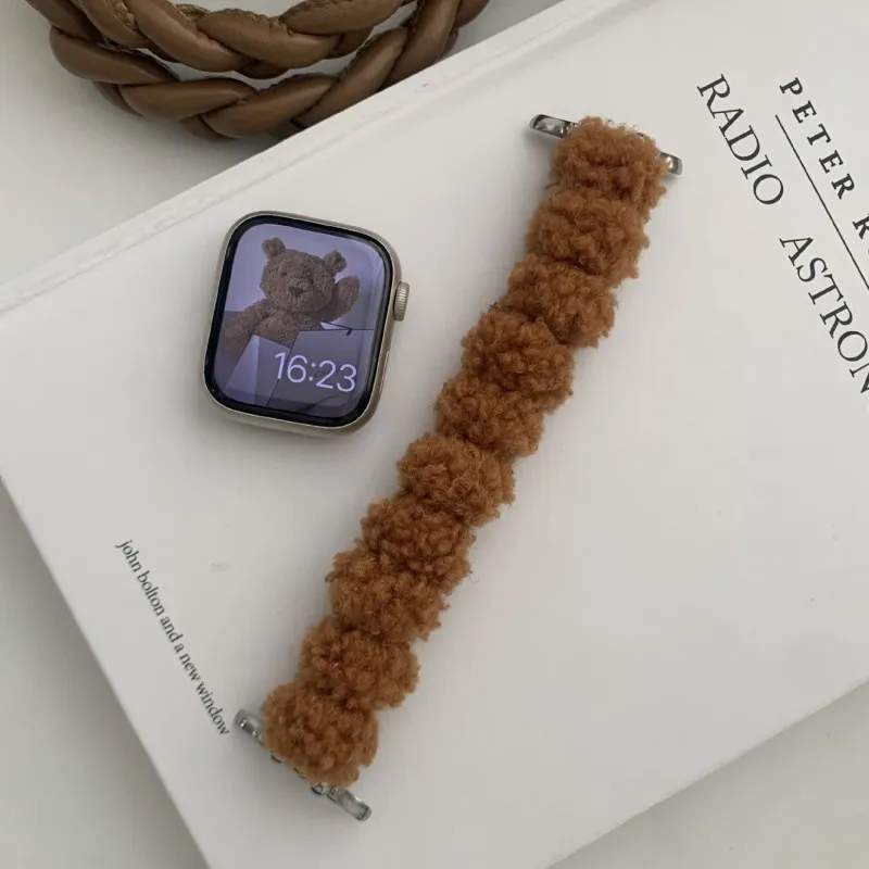 MSSM Watch Band Apple Compatibility Lambswool Material-3