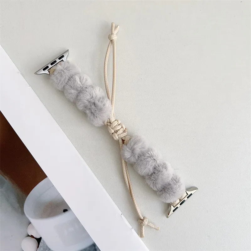 MSSM Watch Band Apple Compatibility Knitted Fabric Material-9