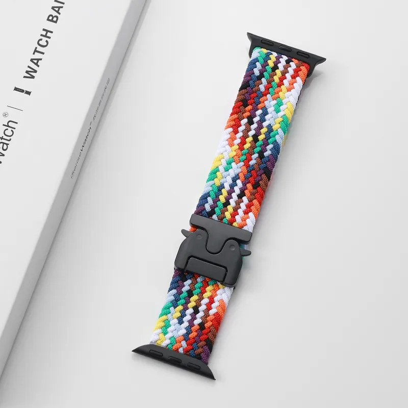 MSSM IWatch S10/S9/8/7/6 Generation/5/SE/ultra Apple Compatibility Watch Band 180mm 46 Watch Dial Nylon Material-15