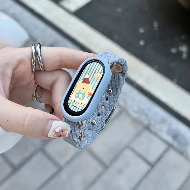 MSSM Xiaomi Compatibility Watch Band 160 200mm Corduroy Material-2
