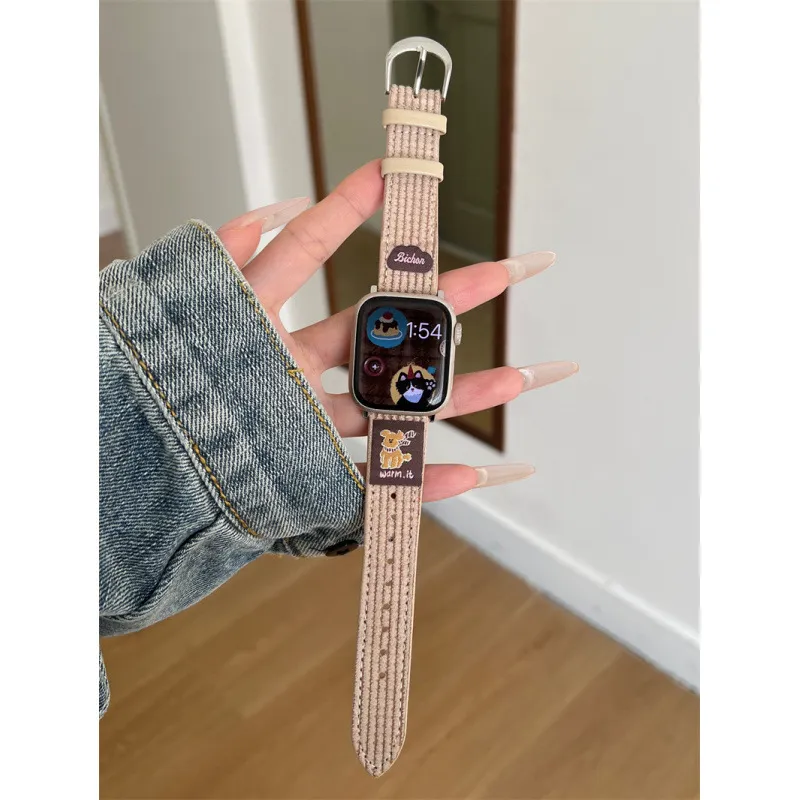 MSSM Apple Compatibility Watch Band 180mm 46 Watch Dial Fabric Material-3