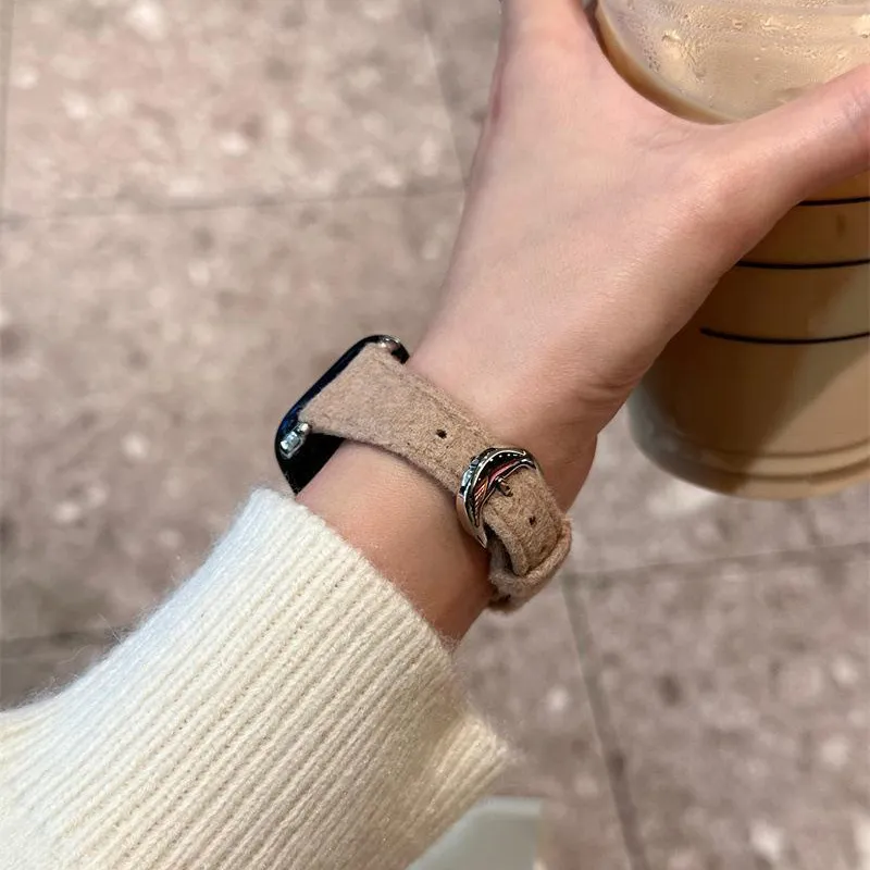 MSSM Watch Band Apple Compatibility Plush Material-13