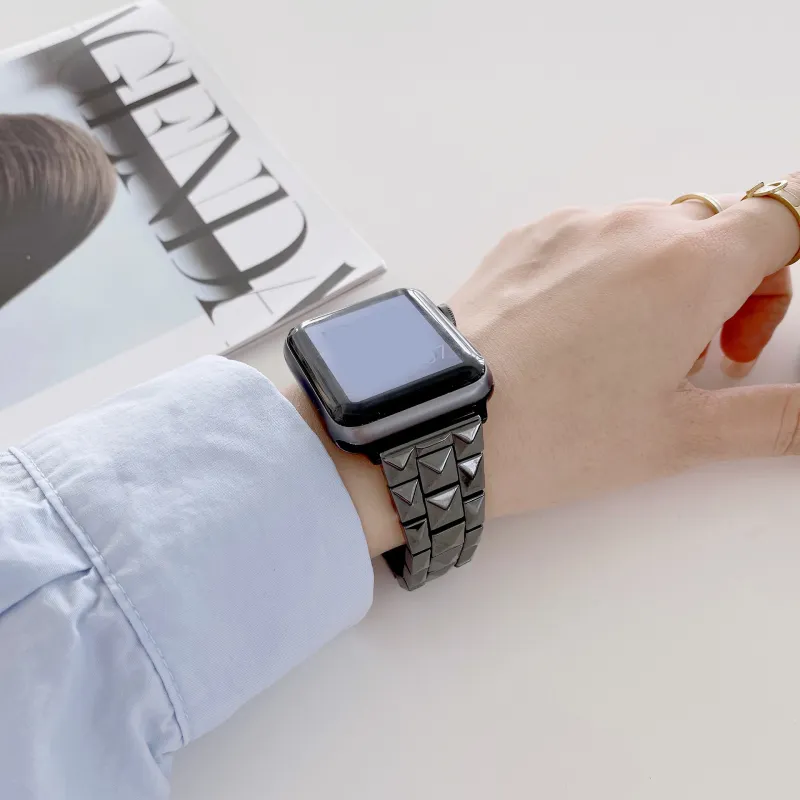 MSSM Watch Band Apple Compatibility Ceramic Material-5