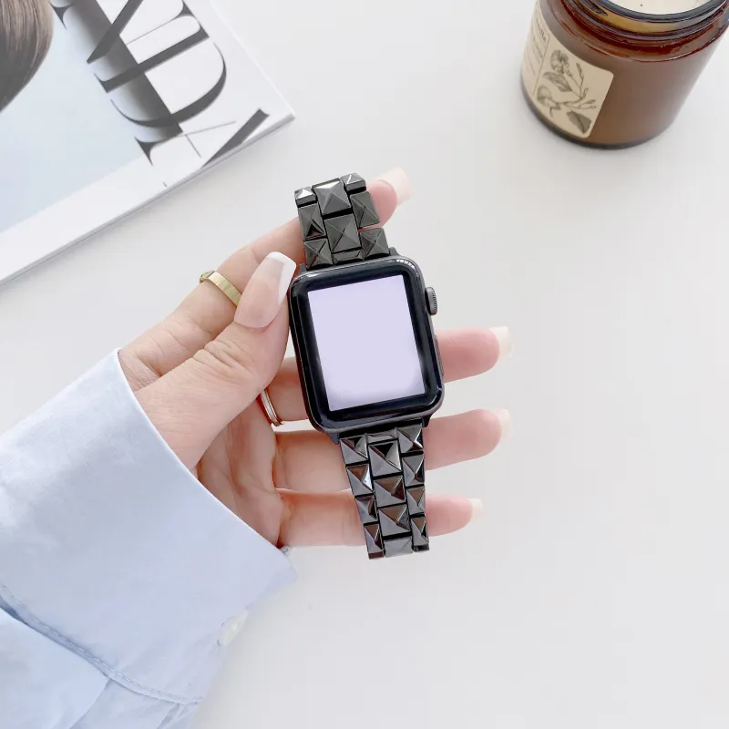 MSSM Watch Band Apple Compatibility Ceramic Material-4