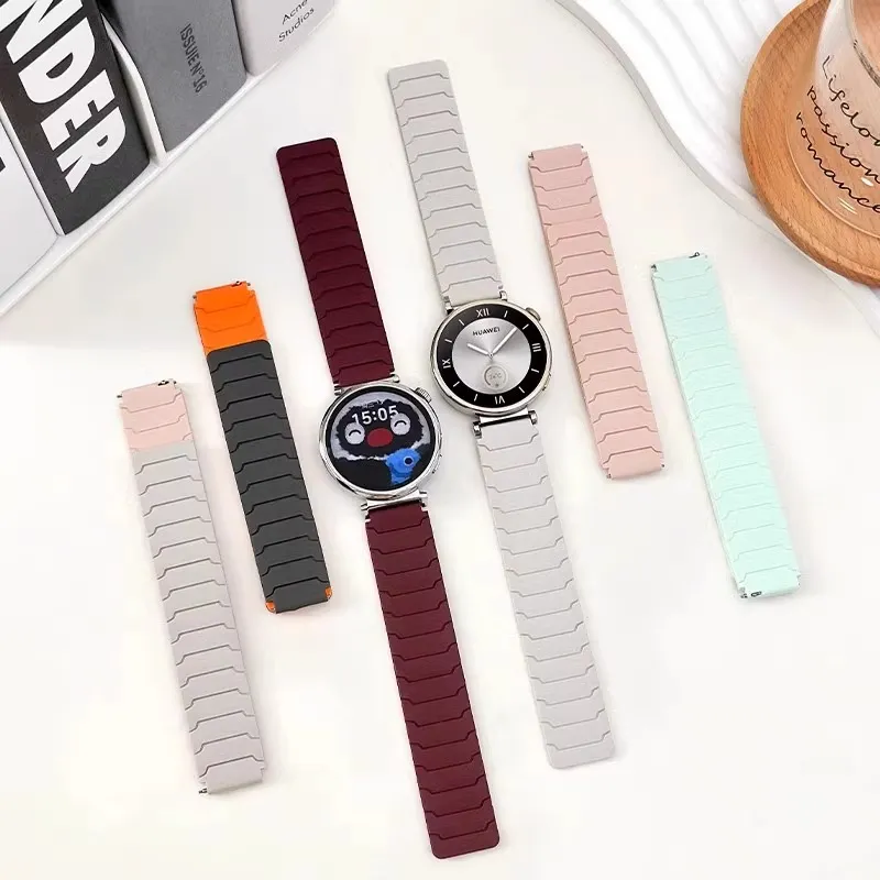 MSSM Huawei Compatibility Watch Band 210mm 46 Watch Dial Silicone Material-6