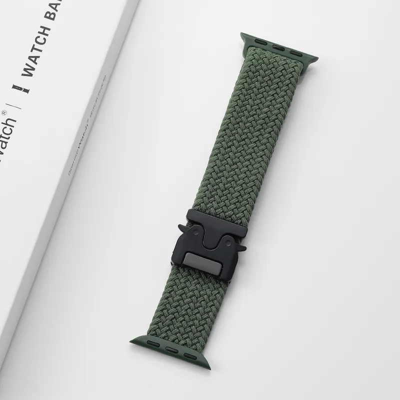 MSSM IWatch S10/S9/8/7/6 Generation/5/SE/ultra Apple Compatibility Watch Band 180mm 46 Watch Dial Nylon Material-9