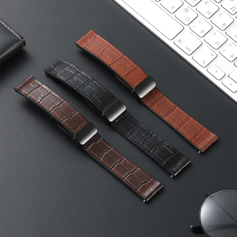MSSM Watch Band Huawei Compatibility Genuine Leather Material-1
