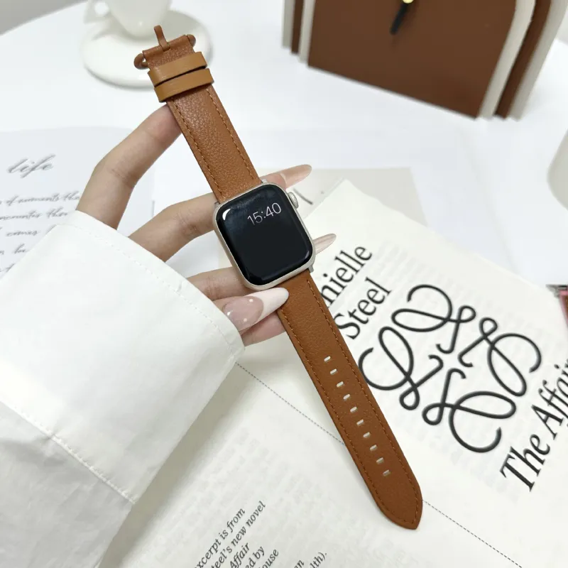 MSSM Watch Band Apple Compatibility Genuine Leather Material-10