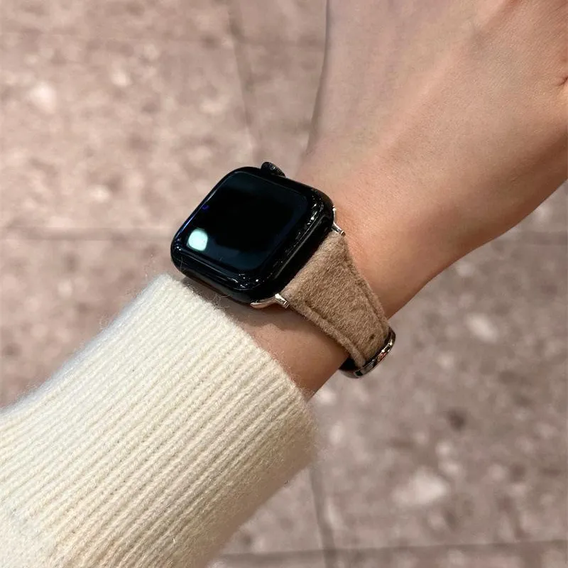 MSSM Watch Band Apple Compatibility Plush Material-12