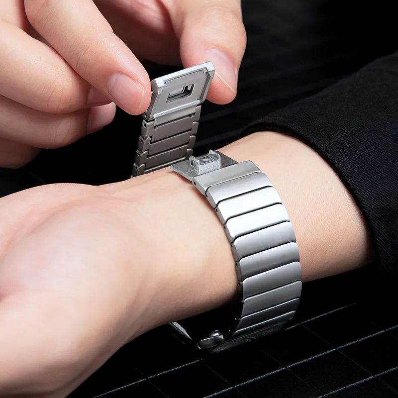 MSSM Watch Band Apple Compatibility Titanium Material-6