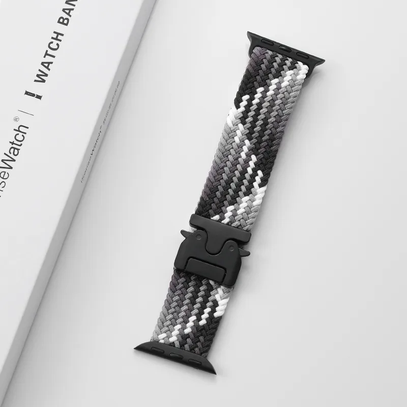 MSSM IWatch S10/S9/8/7/6 Generation/5/SE/ultra Apple Compatibility Watch Band 180mm 46 Watch Dial Nylon Material-19