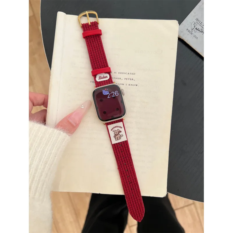 MSSM Apple Compatibility Watch Band 180mm 46 Watch Dial Fabric Material-1