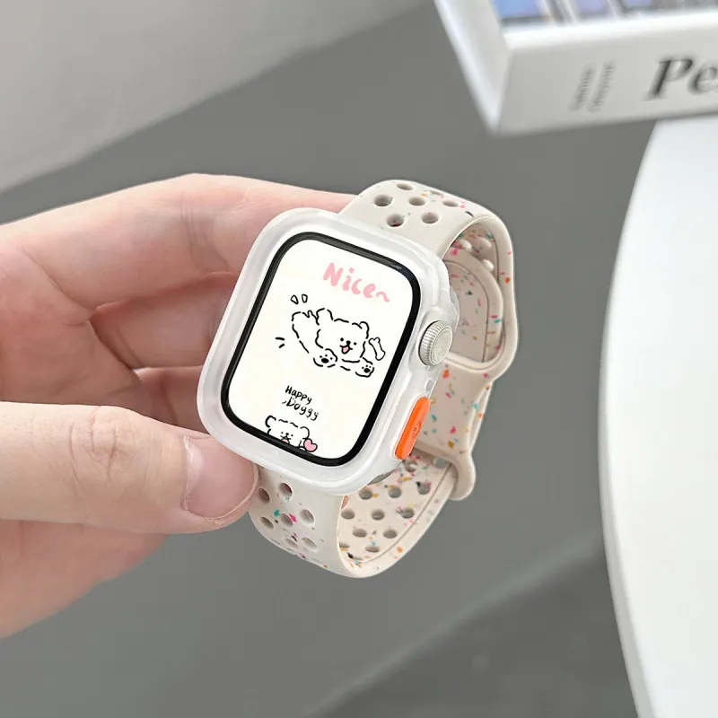 MSSM Watch Band Apple Compatibility Silicone Material-9