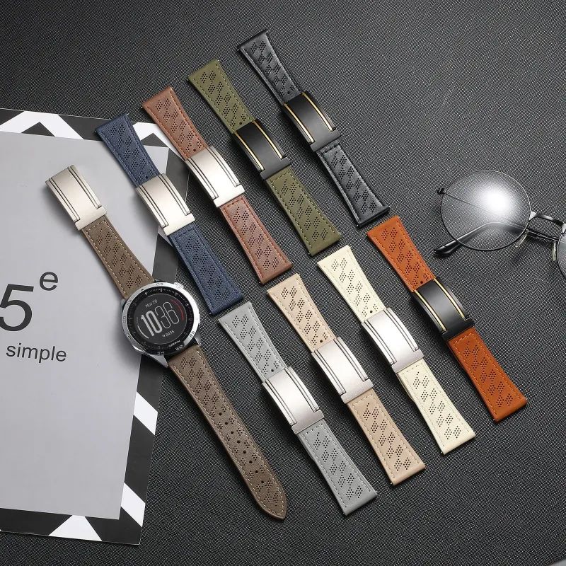 MSSM Watch Band Huawei Compatibility Genuine Leather Material-2