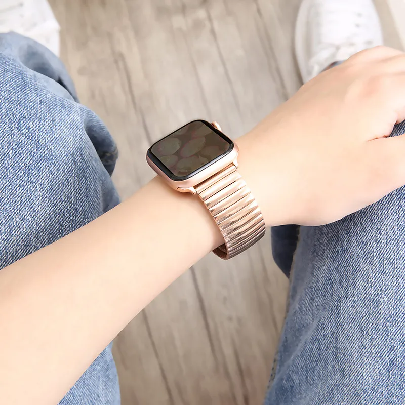 MSSM Watch Band Apple Compatibility Stainless Steel Material-4