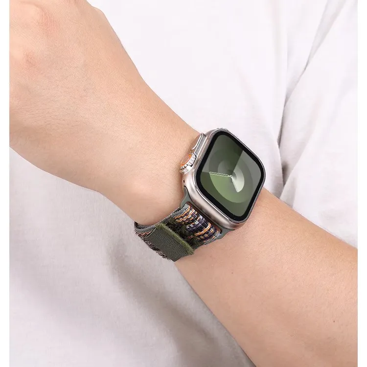 MSSM Apple Watch Series 10/S9/S8/S7/S6/Series SE/Ultra 2 Apple Compatibility Watch Band 240mm Nylon Material-9