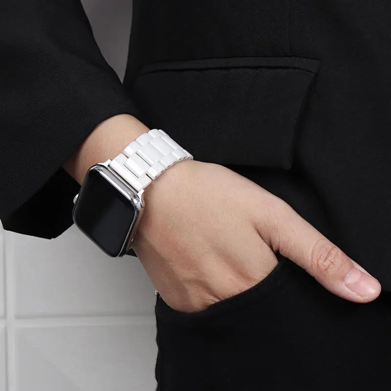 MSSM Watch Band Apple Compatibility Ceramic Material-2