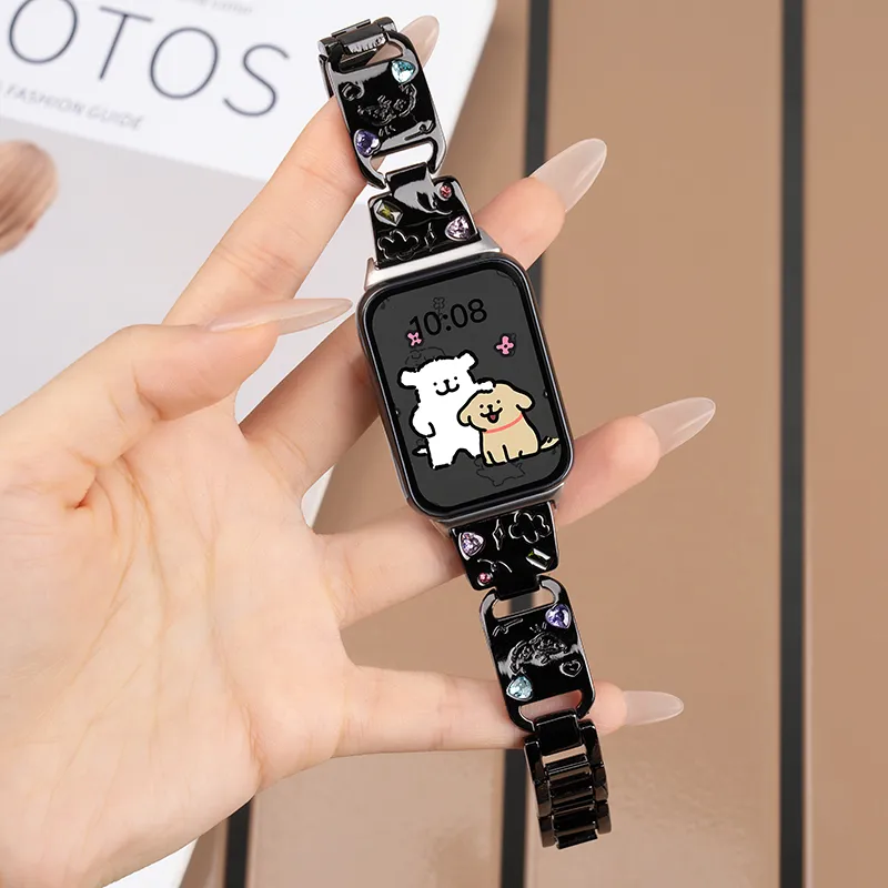 MSSM Watch Band Xiaomi Red Beige Compatibility Metal-7