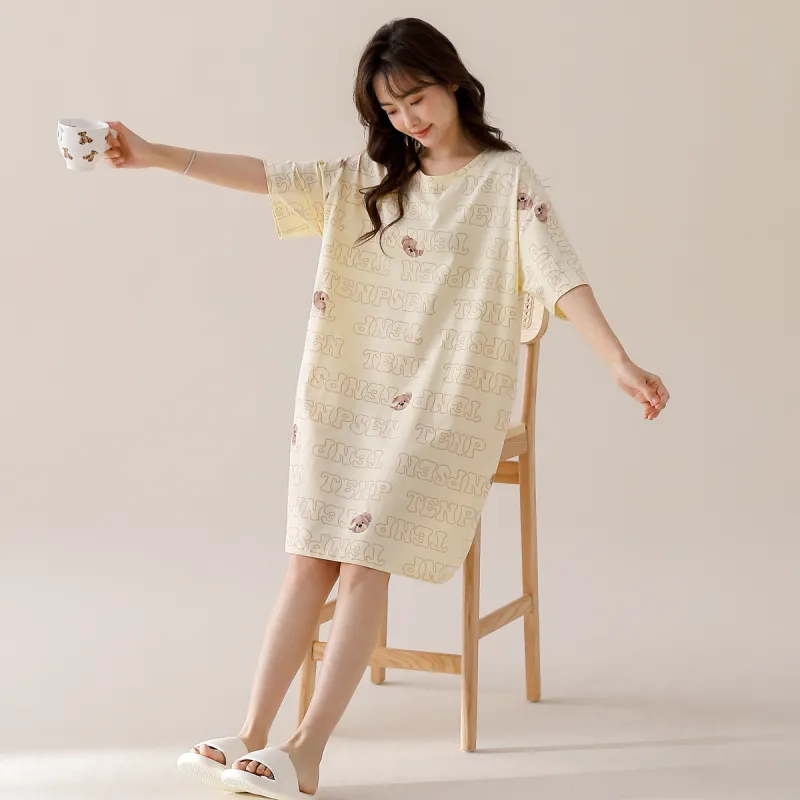 Nodos Shield Nightgown Women's Ecru-2