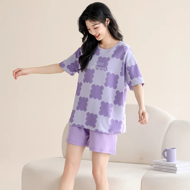 Nodos Shield Pajama Set Women's Purple-3