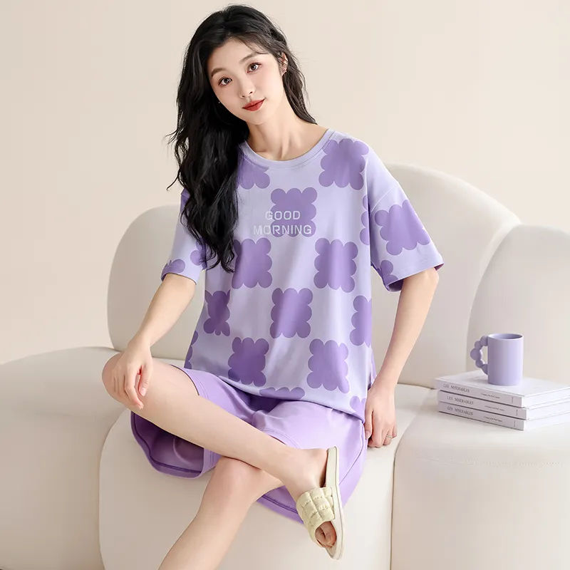 Nodos Shield Pajama Set Women's Purple-1