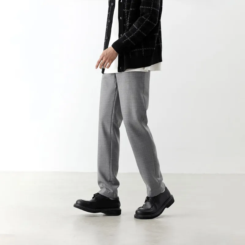 PEACEBIRD MEN Suit Trouser Unisex Gray-4