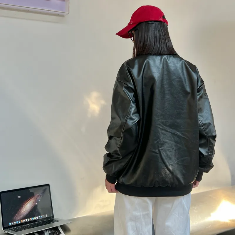 Snow Know The Answer SKTA Leather Jacket Unisex-3