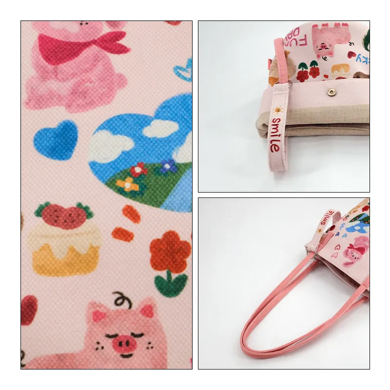 Perfect Styles Diagonal Corn Short Plush Bucket Bag, Shoulder Bag Medium Size Women's A Day In Pink-2