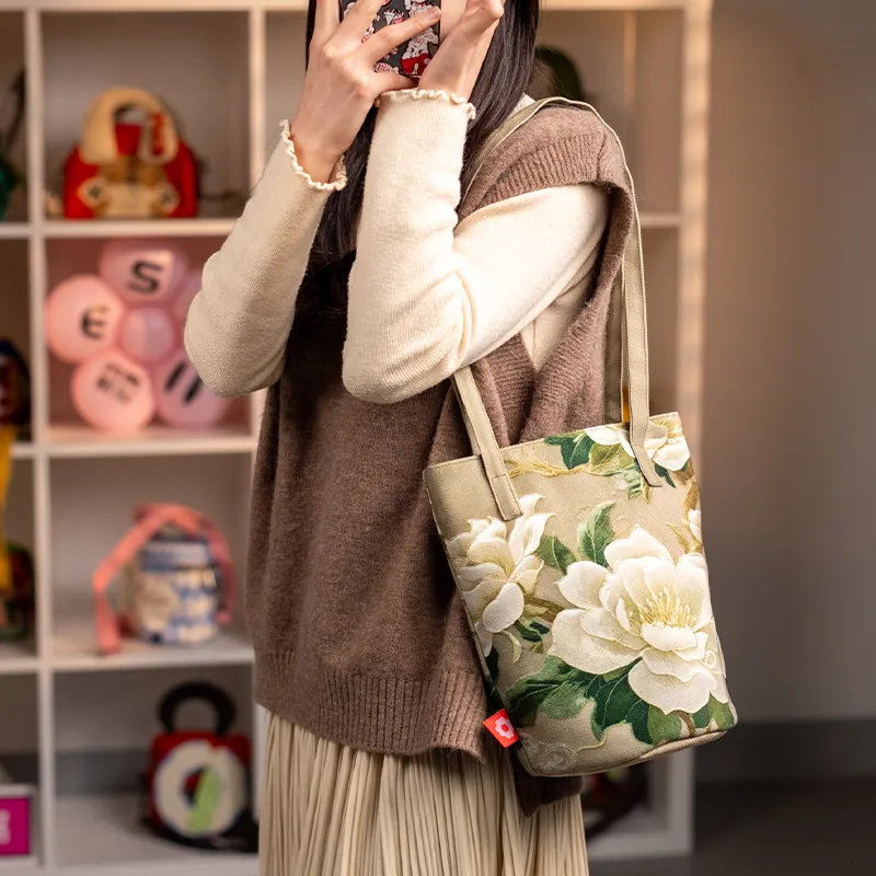 Perfect Styles Shoulder Bags Embroidered Peony-2