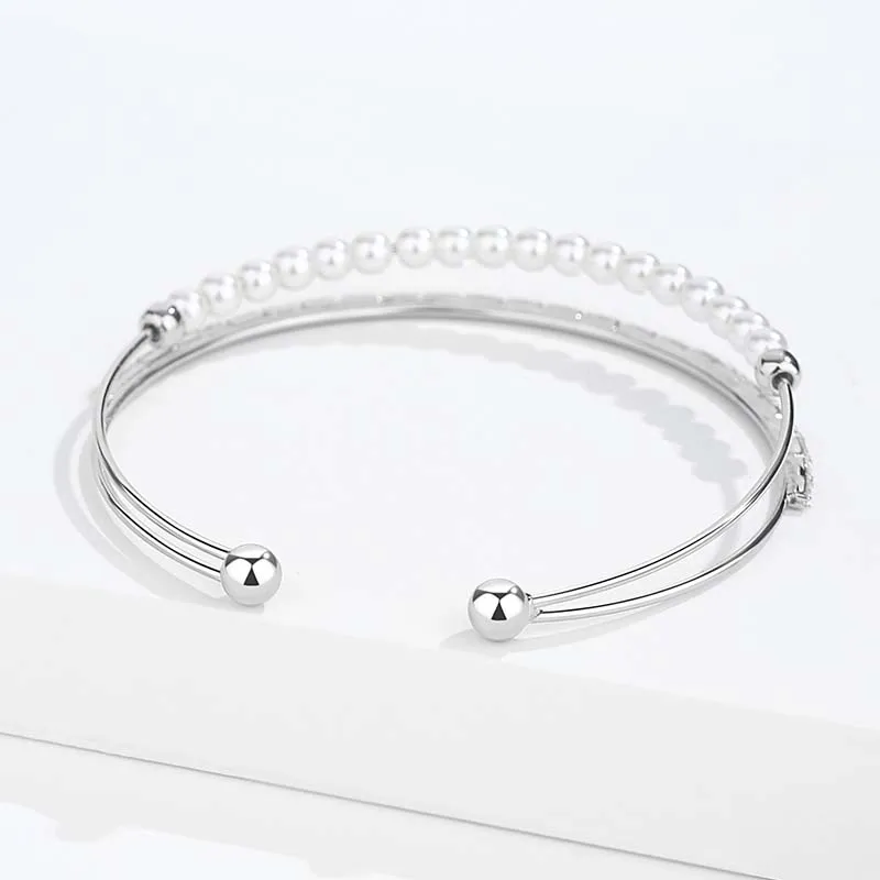 YINCHIE Niche Girl Versatile Double Layer Layering Bangles Women's-1